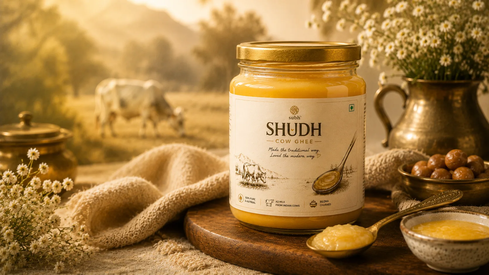 Subh Ghee — Packaging Design Cover Design by Raghav Chopra